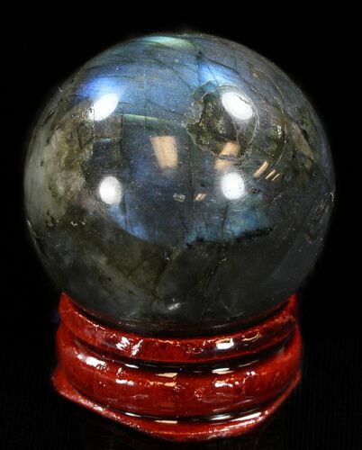 Flashy Labradorite Sphere - Great Color Play #37662